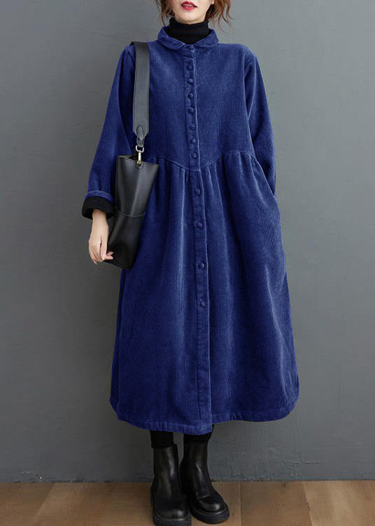 French purple corduroy coats Inspiration thick Cinched women coats ( Limited Stock)