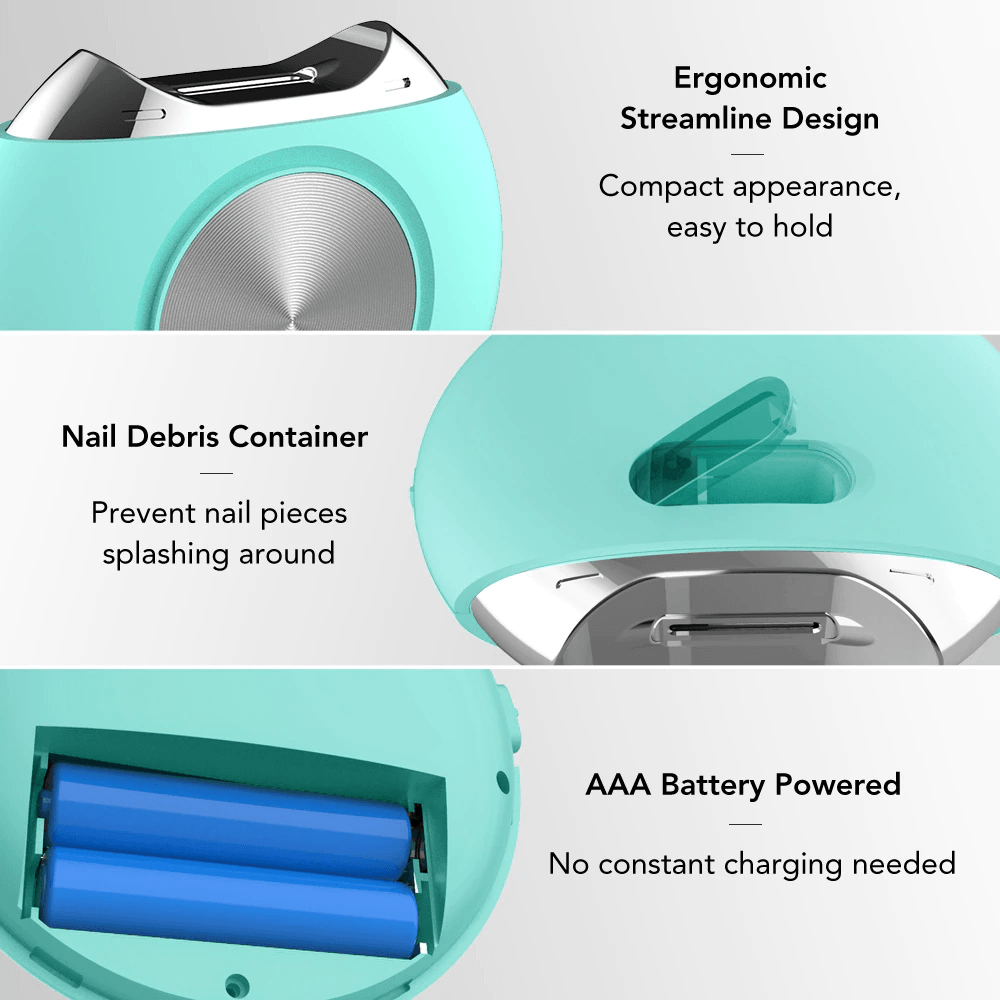 Friendly With Poor Eyesight Person-Electric Automatic Nail Clipper Cutter Trimmer Nail Cutter Manicure Pedicure Clipper Nail Trimmer Scissors Infant Grooming Tools - SooLinen