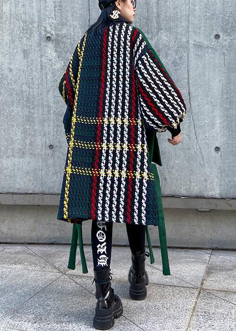 Beautiful Black Cotton Clothes Women Patchwork Oversized Side Open Dress - SooLinen